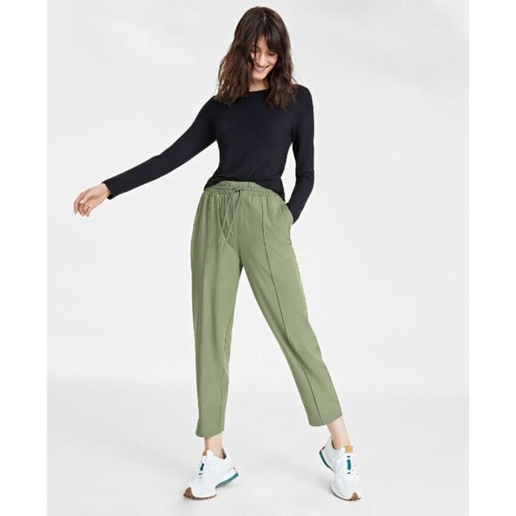 On 34th Plus Size Drawstring Green Commuter Pants NWT - Picture 2 of 13